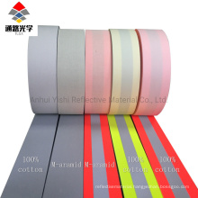 100% Cotton Backing Flame Retardant Reflective Warning Fabric Tape